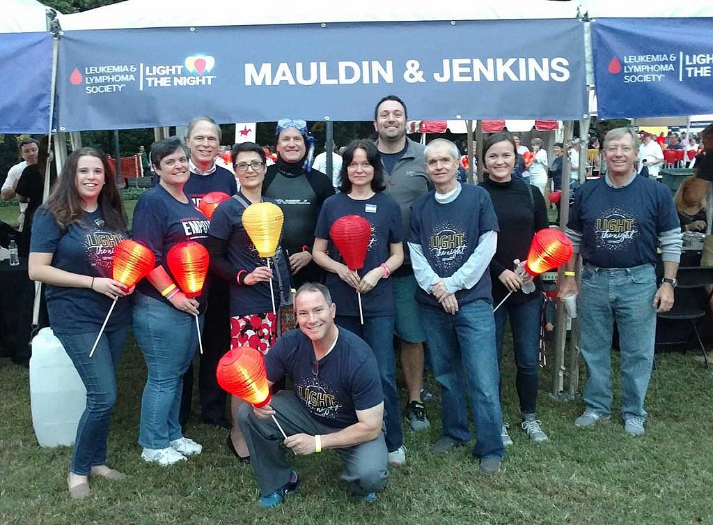 mauldin & jenkins light the night fundraiser