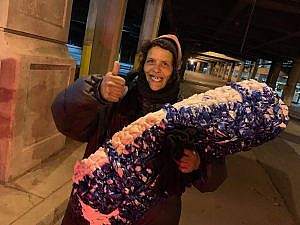 Plastic Grocery Bags turned into Mats for the Homeless Mauldin & Jenkins