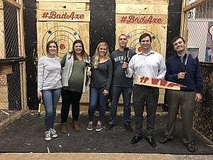 M&J Mentor Group Visits Bad Axe Throwing Mauldin & Jenkins