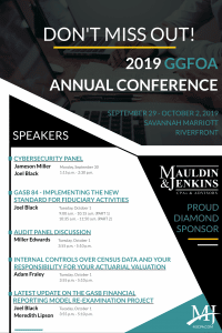 Don't Miss Us at The 2019 GGFOA Annual Conference Mauldin & Jenkins