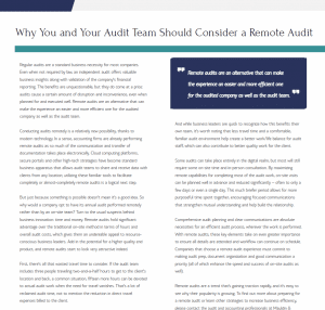 Why You and Your Audit Team Should Consider a Remote Audit Mauldin & Jenkins