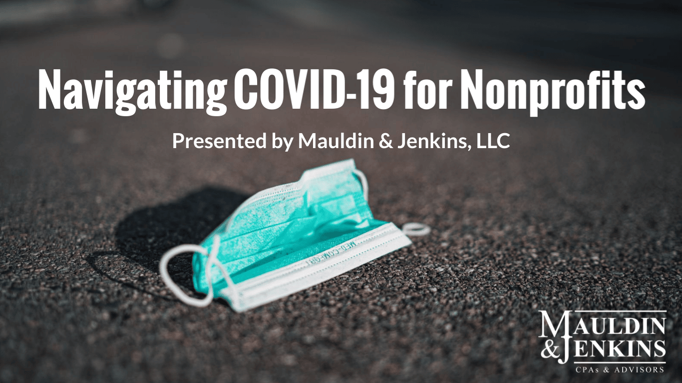 Mauldin & Jenkins Nonprofit webinar