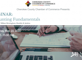 Cherokee County Chamber of Commerce Hosts Accounting Fundamentals Webinar