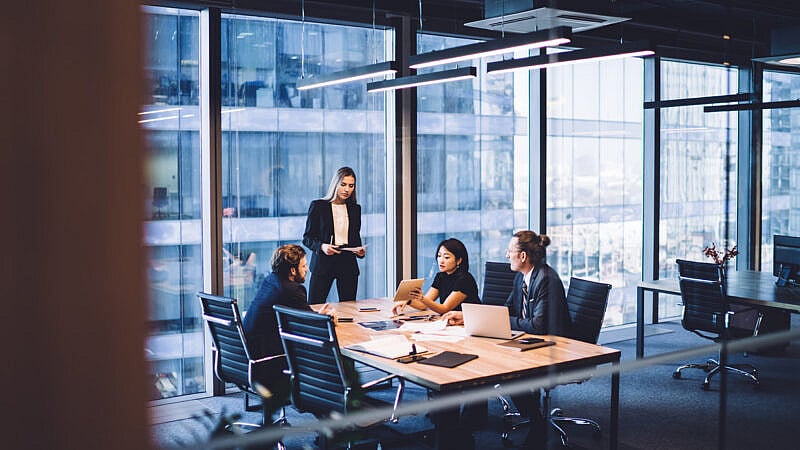 From,Above,Of,Group,Of,Diverse,Colleagues,In,Formal,Clothing