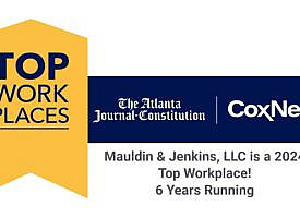ATLANTA JOURNAL-CONSTITUTION NAMES MAULDIN & JENKINS, LLC A WINNER OF THE METRO ATLANTA TOP WORKPLACES 2024 AWARD