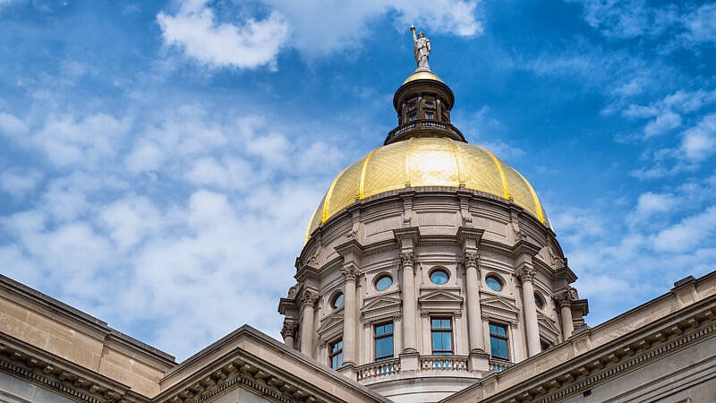 Gold,Dome,Of,Georgia,Capitol,In,Atlanta Gold,Dome,Of,Georgia,Capitol,In,Atlanta