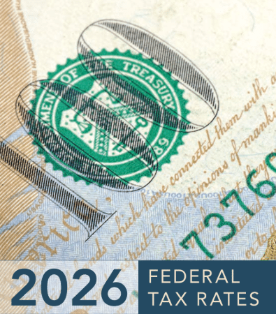 2026 Federal Tax Rate Card